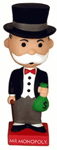 Mr. Monopoly Wobble Head Doll