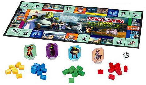 Shrek II Monopoly Jr. board & etc.