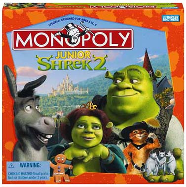 Shrek II Monopoly Jr. box top