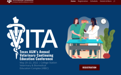 Website for VITA–Texas A&M’s Annual Veterinary Continuing Education Conference